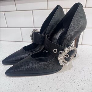 Karl Lagerfeld Paris Women's Sandals Heels 3-3.9 in, Color Black